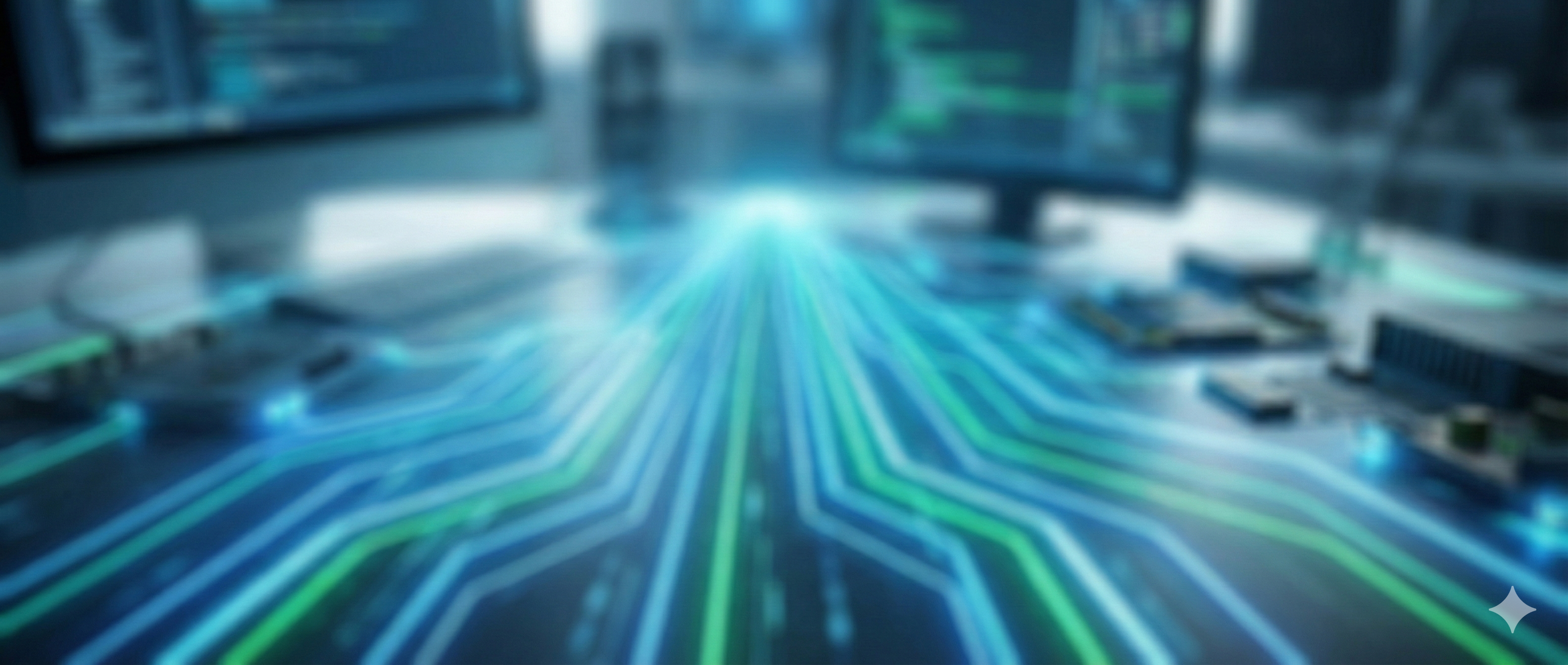 Futuristic background representing embedded systems and robotics